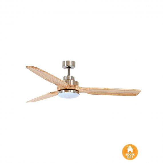 Ανεμιστήρας Οροφής Lucci Air Shoalhaven Brushed Chrome/Ashwood