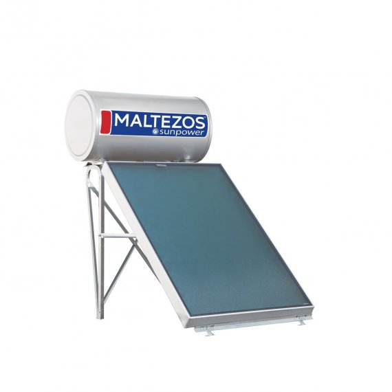 Ηλιακος Θερμοσιφωνας MALTEZOS Glass Sunpower 125Lt Διπλης Ενεργειας SAC 100X150