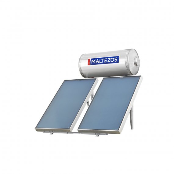 Ηλιακος Θερμοσιφωνας MALTEZOS INOX 160Lt Διπλης Ενεργειας 2xSAC 90X150