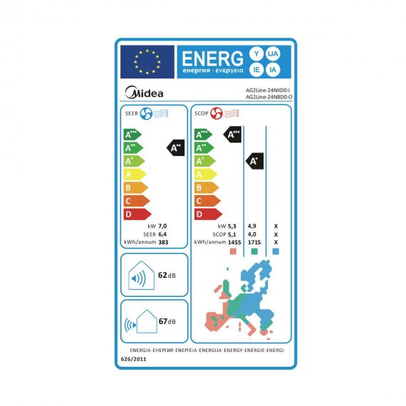 Midea AG2Line-24NXD0-I / AG2Line-24N8D0-O