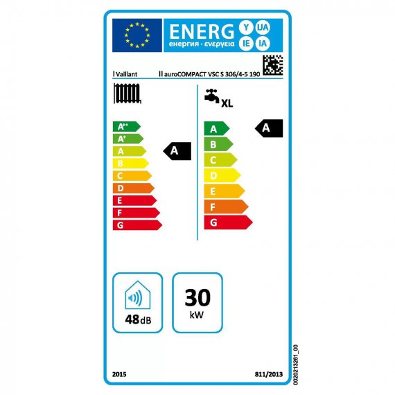 VAILLANT auroCOMPACT VSC S 306/4-5 ΜΟΝΑΔΑ ΑΕΡΙΟΥ ΣΥΜΠΥΚΝΩΣΕΩΣ ΜΕ ΗΛΙΟΘΕΡΜΙΚΟ ΣΥΣΤΗΜΑ